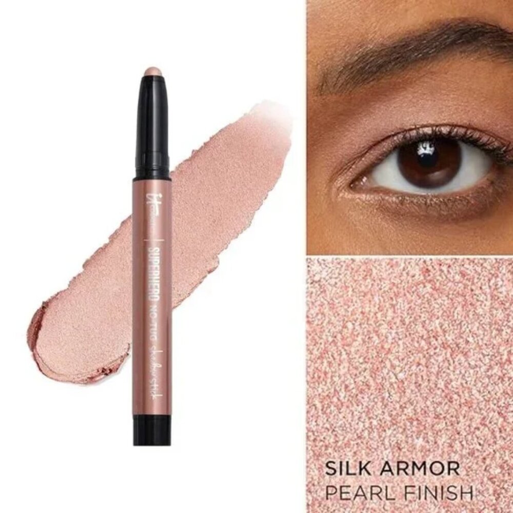 IT Cosmetics IN BOX Superhero No-Tug Longwear Eyeshadow Stick Silk Armor Shade
